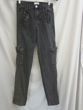Gogo Jeans USA Black Cargo Jeans,